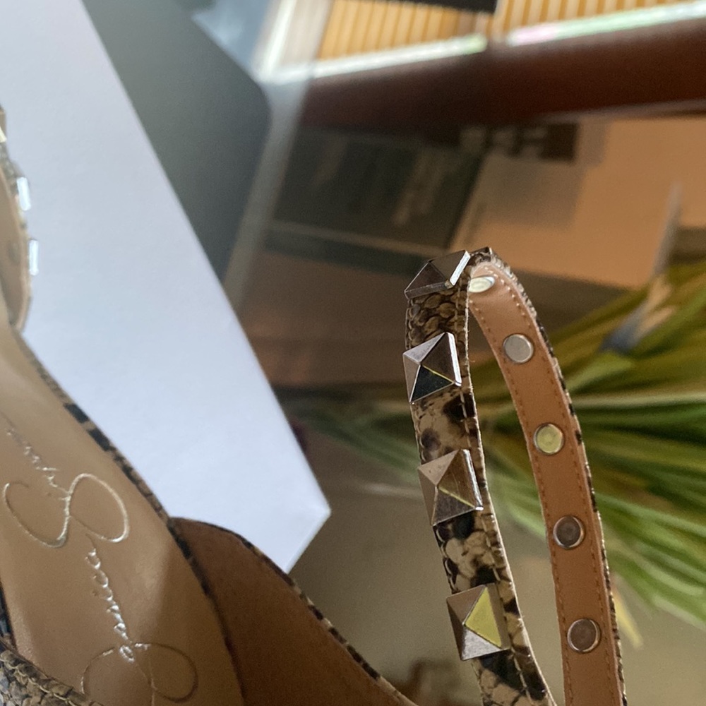 Python Print Studded Pumps - image 6